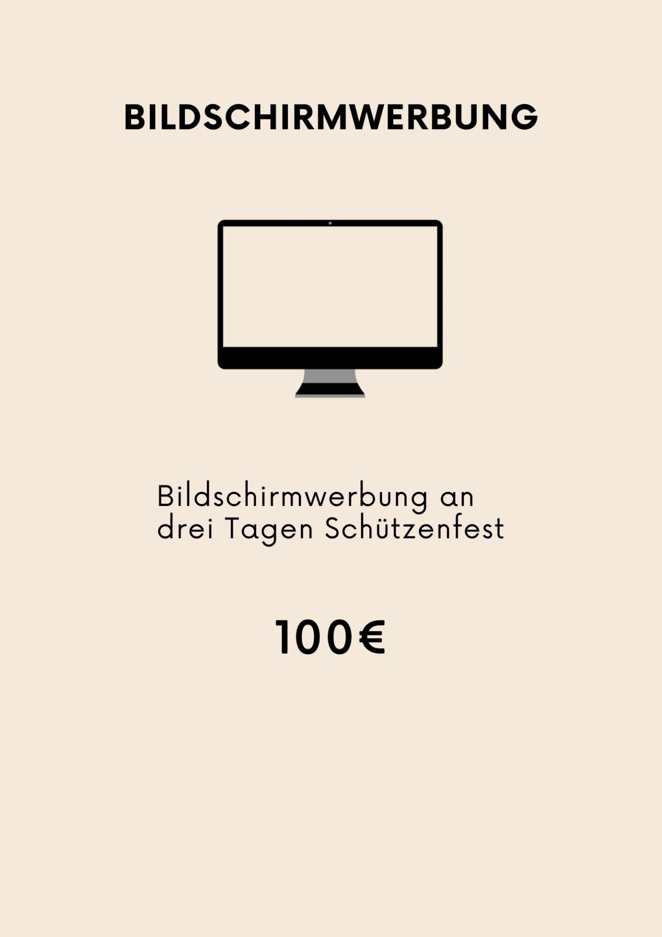 BILDSCHIRM-WERBUNG